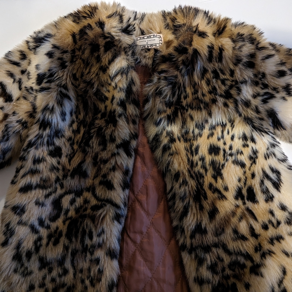 Little Trelise baby girl fur coat